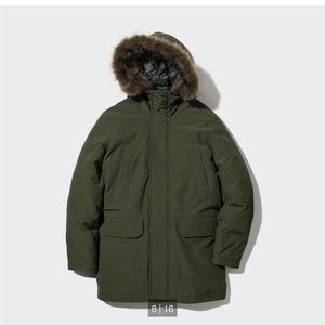 Uniqlo Cheap Down Winter Coats Grey Seamless Down Long Coat Uniqlo